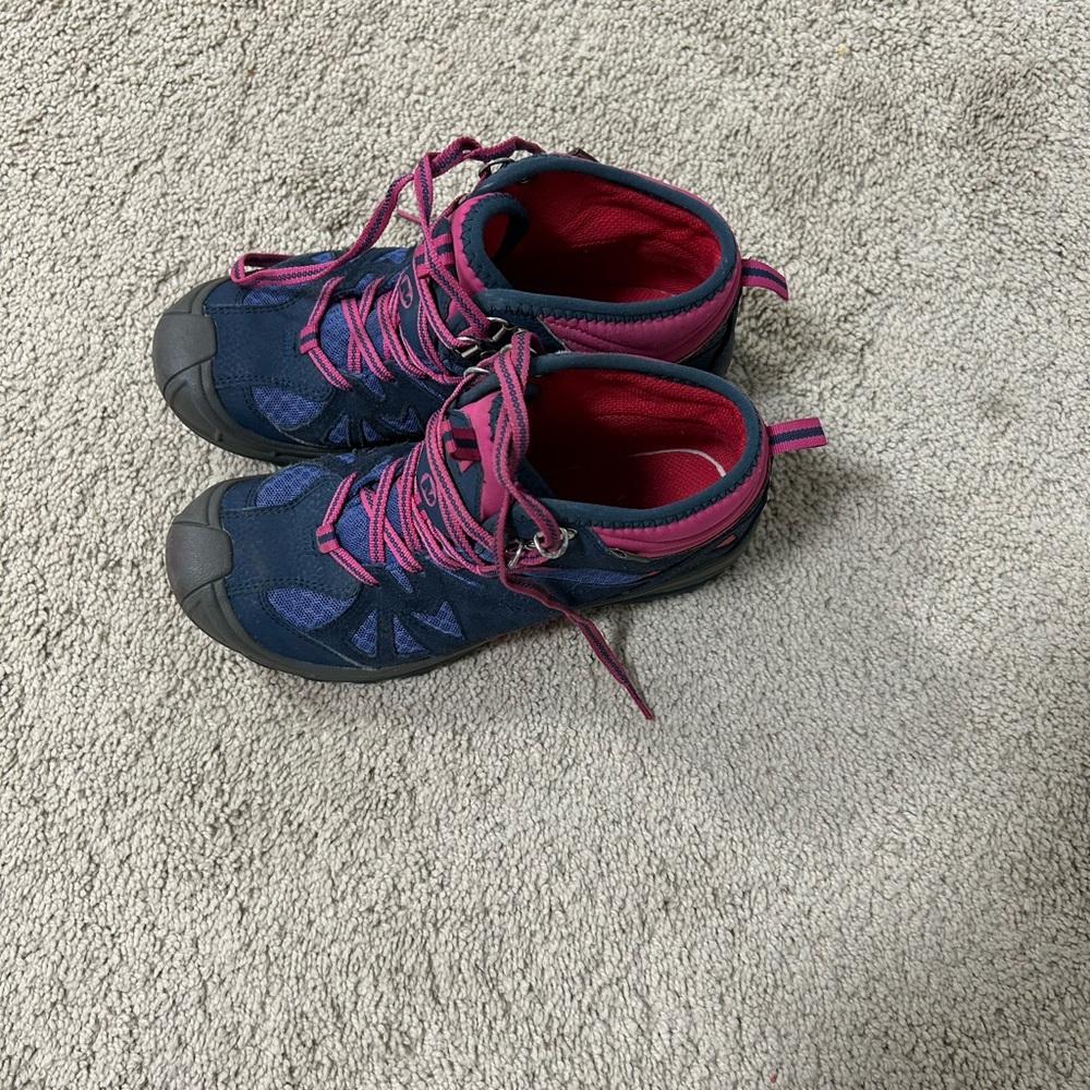 Merrell Kids Navy and Magenta Boots